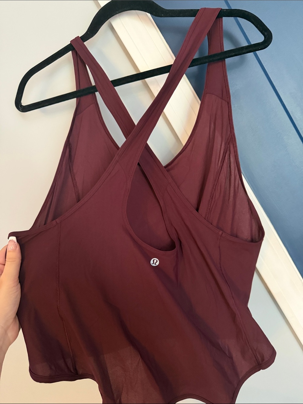lululemon athletica Women's Scoop Tie-Front Tank - Burgundy - Picture 2 of 2